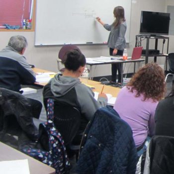 Adult education classroom